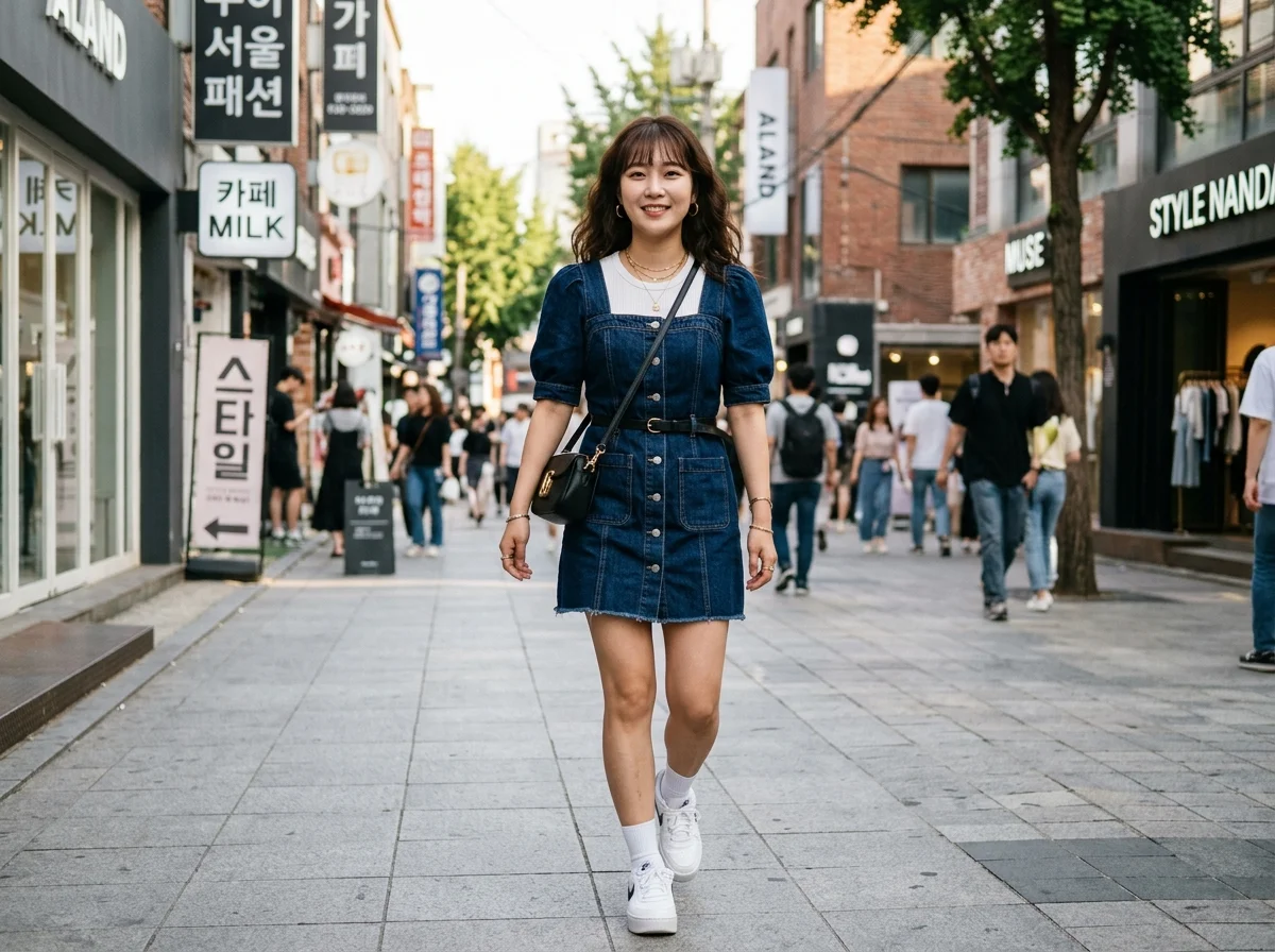 10 Korean Style Denim Dress Outfit Ideas Guide