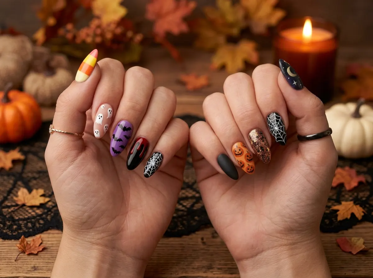 12 Easy Halloween Nail Ideas To Try This Spooky Season